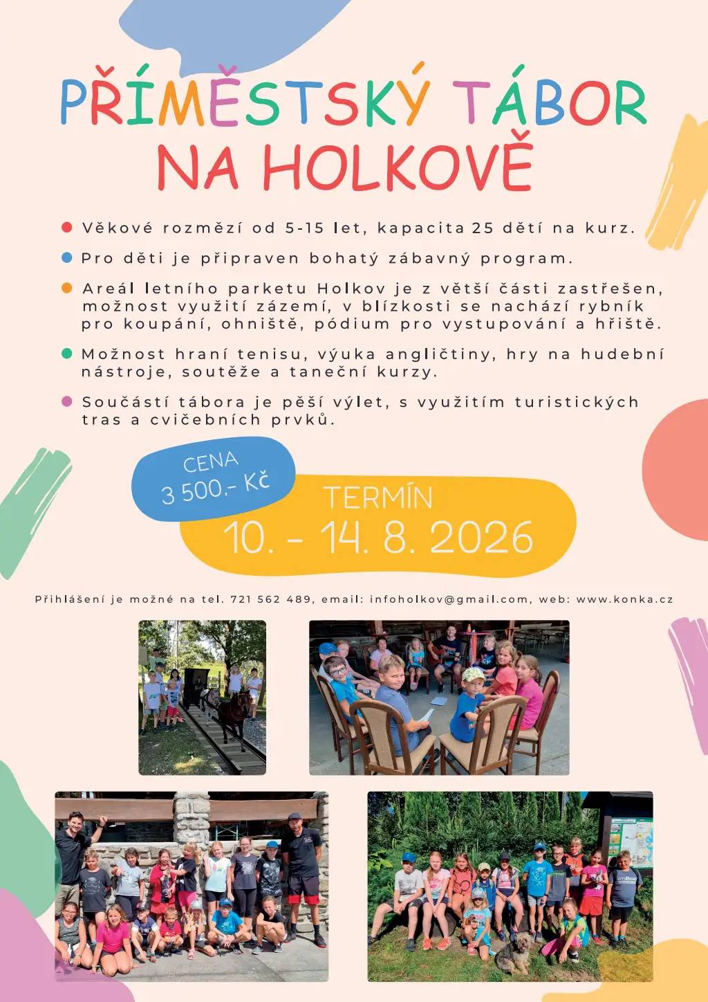 Děti na příměstském táboře v Holkově
